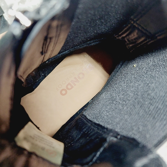 NEW Blondo Dakota Black Leather Side Zipper Buckle Waterproof Ankle Boots W562 - Picture 9 of 12